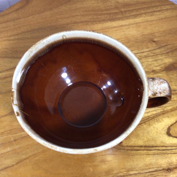 Vintage McCoy Brown Drip Glaze Soup Chowder Chili Ceramic Handled Mug - Picture 5 of 9